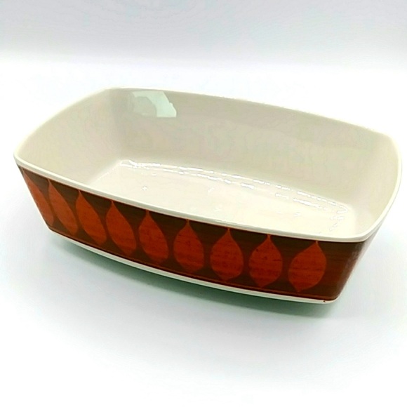 🌹HP! Franciscan Discovery Rectangular Serving Bowl. In Terra Cotta MCM - Picture 3 of 9